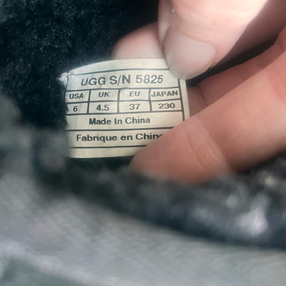 UGG Sz6 classic short ll Midi Mid calf black boot slip on Australian sheepskin - Picture 7 of 8